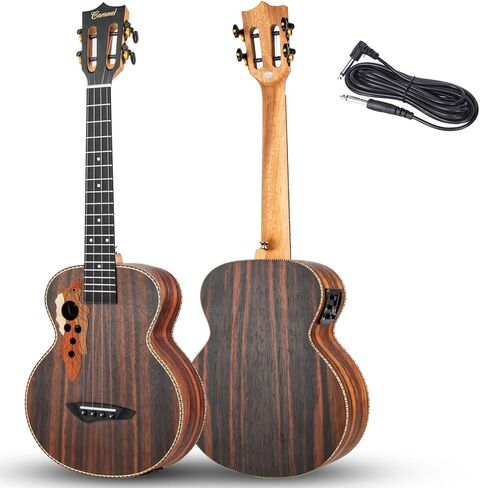 Minor Imperfections - 26 inch Caramel CT904 Ebony Tenor LCD color display Electric Professional Player Beginners Ukulele in Kuwait