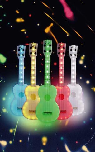 Kala Light Tone™ Color-Changing Light-Up Soprano Ukulele – LED Ukulele with 10 Light Modes, USB-C Rechargeable, ABS Body, Aquila Strings, Beginner-Friendly Ukulele in Kuwait
