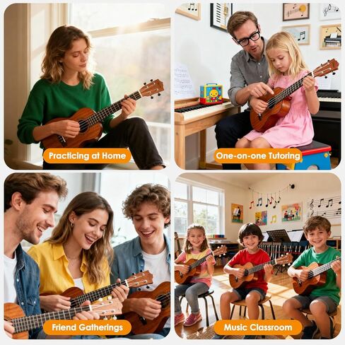 Ultimate Ukulele Practice Mat Ukulele Chord Chart 80x40cm Rubber Practice Guide – Chords, Intervals & Diatonic Progressions for Beginners & Pros in Kuwait