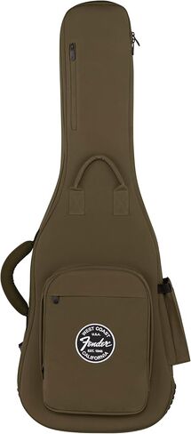 Fender Troubadour Bass Guitar Gig Bag, Padded Guitar Case with Ergonomic Backpack Straps, Weather-Resistant Waxed Canvas with 25mm Padded Protection, Professional Travel Case in Saudi Arabia