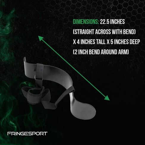 FringeSport Arm Blaster with Padded Elbow Nooks - Prick-Free Bicep Blaster, Adjustable Bicep curl Support Isolator for Ultimate Strength and Muscle Gains (Black) in Kuwait