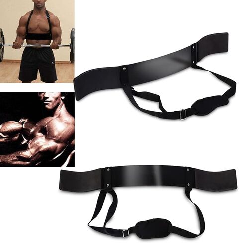 Heavy Duty Black Arm Body Building Curl Isolator Muscle Builder Bar for Bicep and Tricep Exercises Applicable for Fitness Enthusiasts in Saudi Arabia
