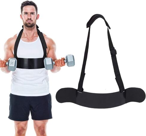 Arm Bicep Curl Support Heavy Duty for Strength Training and Muscle Definition for Home Gym Equipment Indoor Aluminium Alloy Black in Saudi Arabia