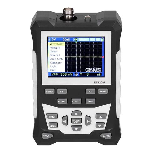 ET120M Hand Held Oscilloscope Portable 120MHZ Colorful Digital Simulation Oscilloscope in Saudi Arabia