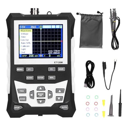 ET120M Hand Held Oscilloscope Portable 120MHZ Colorful Digital Simulation Oscilloscope in Saudi Arabia