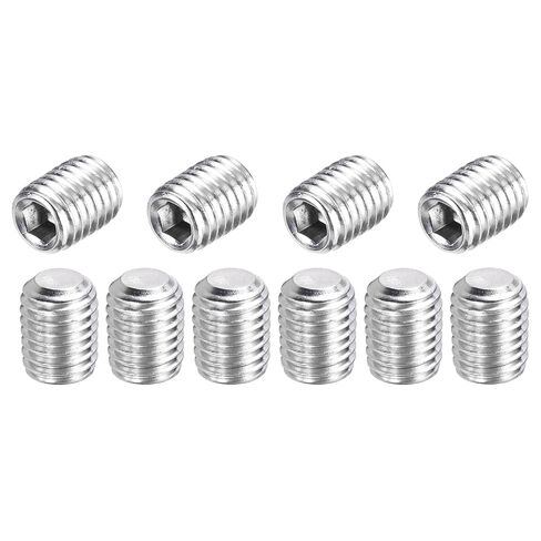 MECCANIXITY 4 Pcs M8-1.25 x 70mm Grub Screws, 304 Stainless Steel Cup Point Allen Head Screws Internal Hex Socket Drive for Bathroom Fixtures Repair Furniture DIY Project in Saudi Arabia