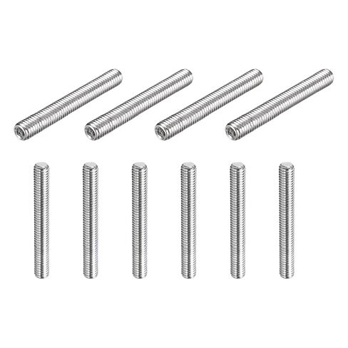 MECCANIXITY 4 Pcs M8-1.25 x 70mm Grub Screws, 304 Stainless Steel Cup Point Allen Head Screws Internal Hex Socket Drive for Bathroom Fixtures Repair Furniture DIY Project in Saudi Arabia