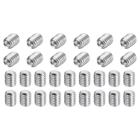 MECCANIXITY 4 Pcs M8-1.25 x 70mm Grub Screws, 304 Stainless Steel Cup Point Allen Head Screws Internal Hex Socket Drive for Bathroom Fixtures Repair Furniture DIY Project in Saudi Arabia