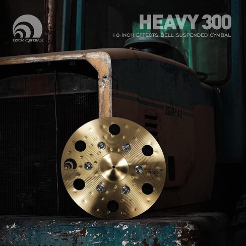 18 بوصة تأثيرات Crash Cymbal مع Jingles، صنج طبل من سبائك البرونز الذهبي الاحترافي، صوت تافه مع لمسات جرس الأزيز، تصميم مثقوب لمجموعة الطبول والإيقاع in Kuwait