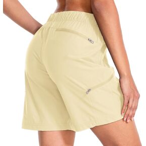 Women's Hiking Shorts Quick Dry Lightweight Summer Golf Bermuda Shorts for Outdoor Athletic with Zipper Pockets in Kuwait
