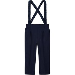 Boys Golf Pants with Detachable Suspenders - School Uniform Dress Pant for Boy Loose Casual Flat Front Sweatpants 2026 in Kuwait