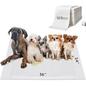 وسادات تبول الكلاب ، وسادات تدريب الكلاب الجرو السميكة / الفائقة الجرو ، الحجم الكبير 36 "× 24" ， الرائحة القضاء على الهلام ، عوامل إزالة الروائح ، مع محفز الحيوانات الأليفة (35 عدد) in Kuwait