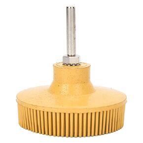 Kikumi 3 Inch Polishing Brush, Bristle Disc, Emery Rubber, Abrasive Brush, Deburring Polishing Wheel (#1) in Kuwait