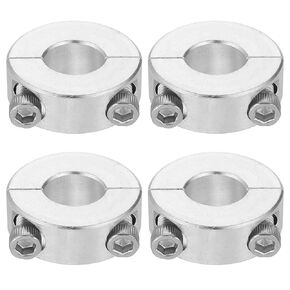 uxcell 2 Pcs Double Split Shaft Collar 1-3/8" Bore, Two-Piece Clamping Collar 2-1/4" OD, Clamp-On Set Screw Collars (2024 Aluminum) in Kuwait