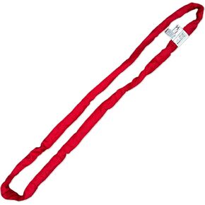 LIFTEX® | Dual Cover Polyester Lifting Round Sling | Red x 12' Endless (V:13200; C:10600; B:26400) | Made in USA | Polyester Heavy Duty Lifting Rigging Moving Towing Hoisting in Kuwait