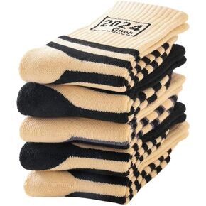 Children's Hiking Socks for Toddlers Boys Girls Winter Warm Thick Insulated Boot Liners Crew 5 Pairs Breathable in Kuwait