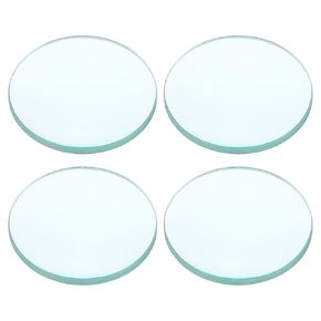 PATIKIL Convex Lens, 50mm Focal Length 30mm (1.18") Diameter Round Glass Magnifying Telescope Lens Trial Set Ground Edge for Lab Physics Class Optics, 4 Pcs in Kuwait