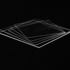 2 Pcs Optical Glasses,Quartz Glass,Fused Quartz Plates,Fused Silica Glass,Quartz Glass Sheet (Laboratory UV-Vis Grade, 100 x 100 x 1 mm) in Kuwait