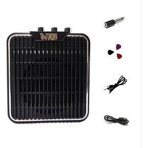 مضخم جيتار كهربائي قابل لإعادة الشحن بقدرة 5 وات، مضخم جيتار خارجي محمول مع بطارية مدمجة للتمرين وأداء الشارع in Kuwait