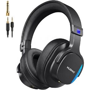 NUBWO Studio Headphones Wired, Hi-Res Over Ear Headphones with 3.5/6.35mm Detachable Jack, 180° Flip Earpads, 45mm Drivers Professional Monitor Headsets for Mixing, DJ, Recording, Guitar, Piano-HD01 in Kuwait