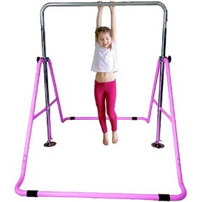 JungleKids Expandable Gymnastics Bars Junior Training Kip Bar Adjustable Height Horizontal Bars Children Folding Training Monkey Bars Child Gym Climbing Tower Playground Balance Bar for Kids Gymnasts in Saudi Arabia