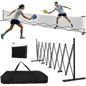 Pickleball Net Portable Outdoor, 22ft Telescopic Retractable Pickle Ball Net with Wheels for Daily Use & Contest, Driveway Pickleball Net with Carry Bag for Indoor & Outdoor Courts Backyards in Kuwait