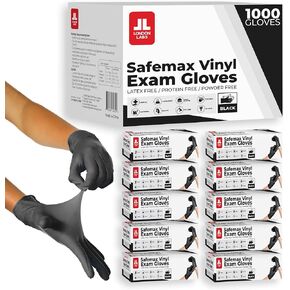 Black Synthetic Vinyl Exam Gloves Powder Free and Latex Free in Kuwait