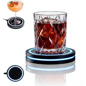 Smart Coaster 2.0 Cocktail Machine - Portable Smart Drink Mixing Coaster with Interactive Lighting, Built-in Smart Sensing Tech, Easy to Clean & Carry, Compact Storage Cocktail Maker Machine in Saudi Arabia