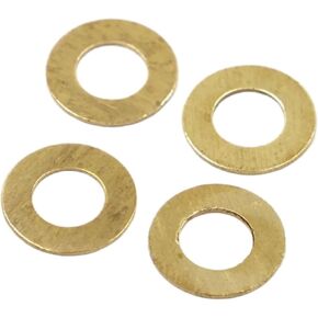 washers, Brass Flat Washer Sealing Rings Gasket Set M2-M16 0.4-2mm Pack of 5-100 Pcs(100pcs M2.5x5x0.4mm) in Kuwait