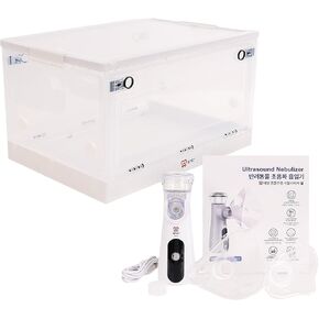 Ultrasonic Pet Nebulizer Set with Inhalation Chamber, 1.5 mL/min, Low-Noise, for Dogs, Cats & Small Pets up to 10 kg (22 lb), Auto-Cleaning in Kuwait