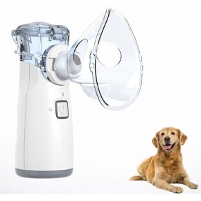 Home Use Pet Nebulizer Machine for Cats and Dogs, Handheld Design with Mask-01 in Kuwait