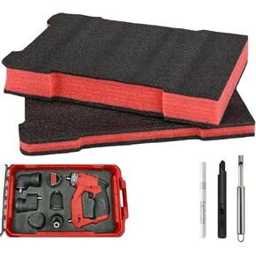 2 عبوة من الفوم تناسب أدوات صندوق الأدوات DIY (قلم تحديد أبيض، سكين أدوات احترافية وثقب إسفنجي) يمكن قصها بنفسك لتناسب مع حماية من الصدمات in Kuwait