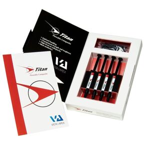 Vista Dental 90490 Titan Flowable Composite Syringes A3 4/Pk 1.5 Gm in Kuwait