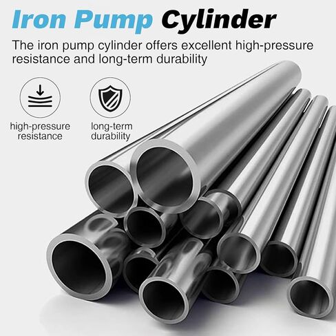 Professional Bike Floor Pump with Gauge | Presta & Schrader Valve | for Standard & Tubeless Tires | High-Pressure 160 PSI | High-Carbon Steel Barrel & Stable Base in Saudi Arabia