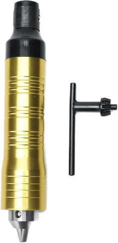 Garosa Flexible Shaft Handle, Aluminum Alloy Ergonomic Drill Tool for Engraving and Sanding with NSKNMB Bearing in Golden Finish in Saudi Arabia