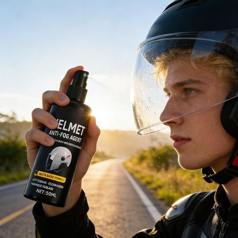 Anti Fog Spray for Glasses - Coating Protection Visor Barrier | Helmet Anti-Fog Spray | for Family Friends Women Cycling Motorcycle Biking Outdoor Commuter in Kuwait