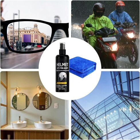 Anti Fog Spray for Glasses - Coating Protection Visor Barrier | Helmet Anti-Fog Spray | for Family Friends Women Cycling Motorcycle Biking Outdoor Commuter in Kuwait