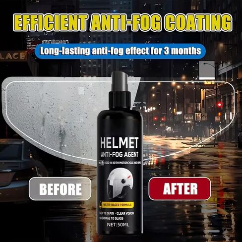 Anti Fog Spray for Glasses - Coating Protection Visor Barrier | Helmet Anti-Fog Spray | for Family Friends Women Cycling Motorcycle Biking Outdoor Commuter in Kuwait