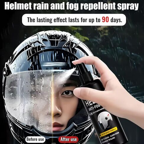 Anti Fog Spray for Glasses - Coating Protection Visor Barrier | Helmet Anti-Fog Spray | for Family Friends Women Cycling Motorcycle Biking Outdoor Commuter in Kuwait