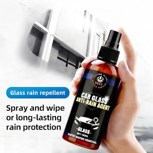 Car Windshield Water Repellent & Anti-Fog Treatment, Quick & Easy Defogging Interior/Exterior Glass Cleaning Bundle, Long-Lasting Hydrophobic Coating for Clear Vision in Rain & Fog, 2 Pack in Kuwait