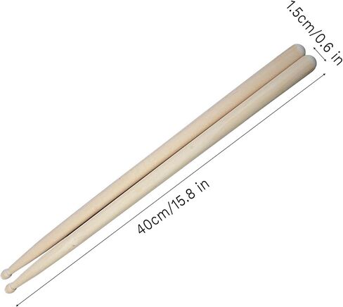 Drum Sticks Kids,5A Drumsticks for Drums,Oval Wood Tip Non-slip(1 Pair) in Kuwait