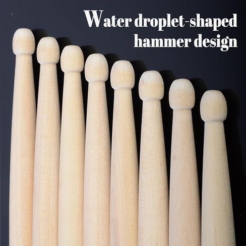 Drum Sticks Kids,5A Drumsticks for Drums,Oval Wood Tip Non-slip(1 Pair) in Kuwait