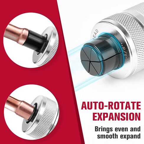 موسع الأنبوب الهيدروليكي، مجموعة أدوات التأرجح النحاسية HVAC لقطر 3/8 إلى 1-1/8 بوصة، 7 رؤوس توسيع الأنابيب، قاطع الأنابيب، أداة إزالة الأزيز لأنابيب النحاس والألومنيوم الناعمة in Kuwait