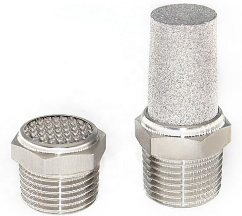 Pneumatic Solenoid Valve Muffler Mute Connector 1/4 Inch PT Threaded Exhaust Connector Muffler 1Pcs(Flat head-02) in Saudi Arabia