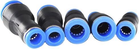 Pneumatic Connector One Button Push In Pneumatic Connector Variable Diameter Straight Connector 5Pcs(PG5/16-5/8) in Saudi Arabia
