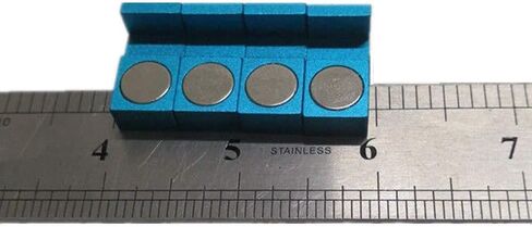 CWZ (Blue) Magnetic Parallel Keepers Holders. Dual Magnets! Vise,CNC, Kurt - 4set in Kuwait