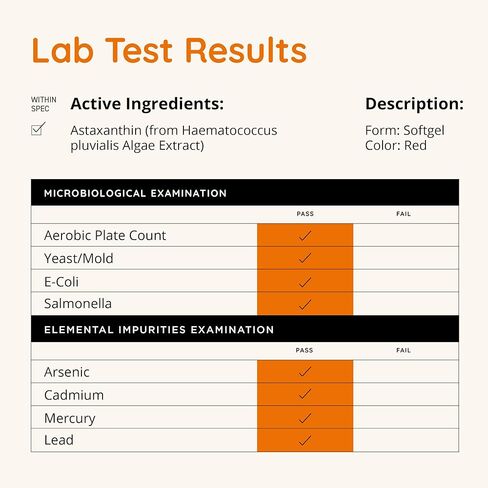 Astaxanthin Supplement 12mg | Plant-Based Antioxidant for Skin Hydration, Elasticity & Radiant Glow | From Algae Extract | Non-GMO, Vegan, Made in USA | 2 Month Supply, 60 Softgels in Kuwait