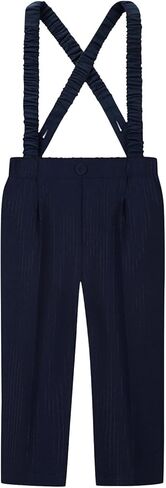 Boys Golf Pants with Detachable Suspenders - School Uniform Dress Pant for Boy Loose Casual Flat Front Sweatpants 2026 in Saudi Arabia