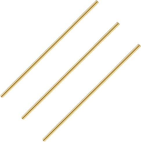 قضبان معرض للأرفف 3 قطع بقطر 1/5 بوصة وطول 39.3 بوصة أجهزة قضبان حديدية لخزانة العرض الزجاجية واستبدال عمود دوران الرف in Kuwait