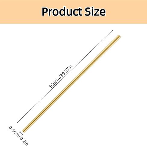 قضبان معرض للأرفف 3 قطع بقطر 1/5 بوصة وطول 39.3 بوصة أجهزة قضبان حديدية لخزانة العرض الزجاجية واستبدال عمود دوران الرف in Kuwait
